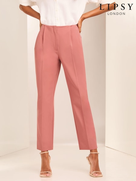 Lipsy Pink Smart Tailored Tapered Trousers (B16381) | €16