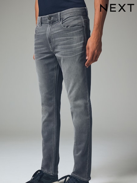 Grey Mid Slim Fit Comfort Stretch Jeans (B16575) | € 9