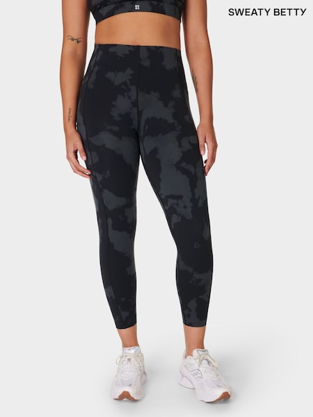 Черный с эффектом деграде - Sweaty Betty Power UltraSculpt 7/8 High Waist Leggings (B16634) | €117