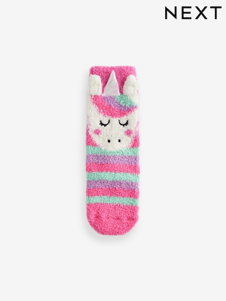 Pink Unicorn Christmas Cosy Ankle Socks (B16664) | €5 - €6