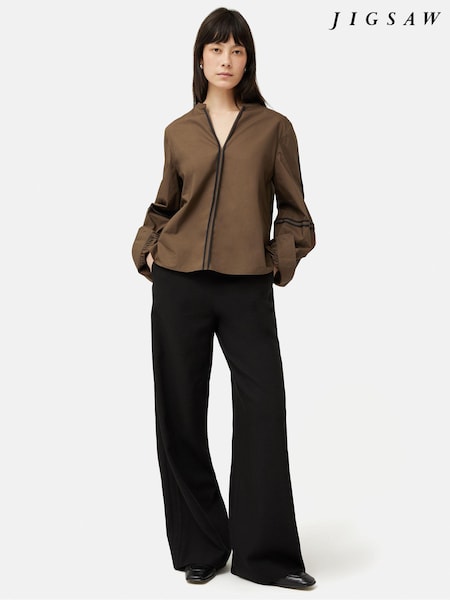 Jigsaw Contrast Tape Detail Top (B16767) | €66