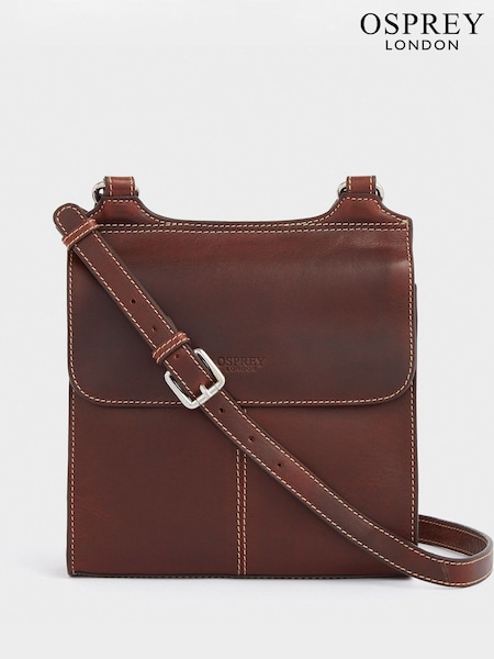 Osprey London The Narissa Leather Black Cross-Body Bag (B16854) | ₪578