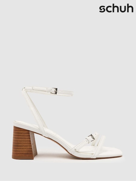 Белый - Schuh Saturn Strappy Block Heels (B17415) | €25
