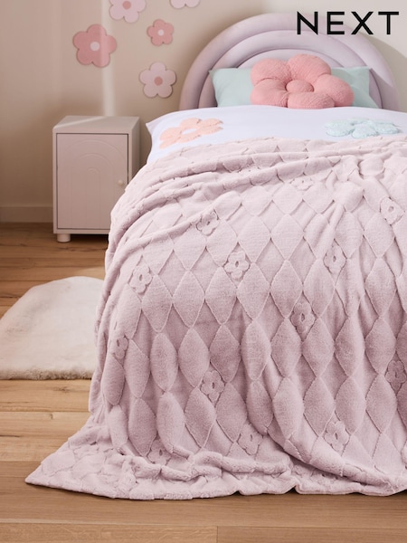 Purple Harlequin Supersoft Fleece Throw Blanket (B17630) | 102 QAR - 154 QAR