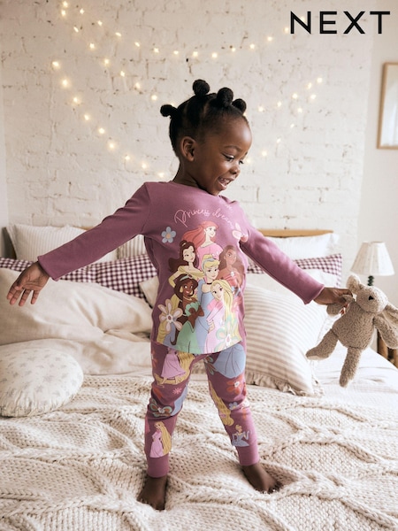 Purple License Disney Princess Snuggle Pyjamas (9mths-10yrs) (B17637) | AED53 - AED63