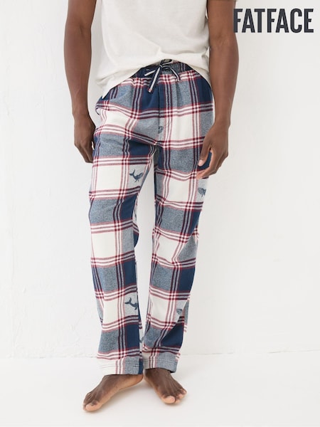 FatFace Blue Shelter Check Pyjama Bottoms (B17639) | €33