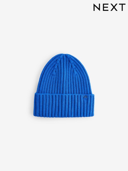 Cobalt Blue Knitted Beanie Hat (1-16yrs) (B17682) | €4 - €8
