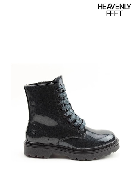 Black - Heavenly Feet Justina2 Glitter Ankle Boots