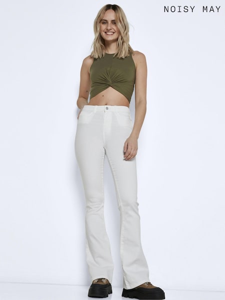 NOISY MAY White High Waist Flared Jeans (B17784) | €18.50 - €21.50