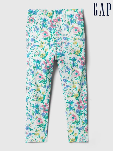 Grün mit floralem Print - Gap Print Pull On Leggings (3mths-5yrs) (B17968) | 6 €