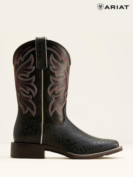 Ariat Buckley Western Black Boots (B20124) | AED407
