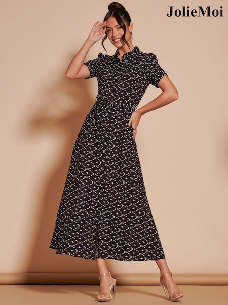 Jolie Moi Print Sadie Cotton Blend Shirt Midi Dress (B20191) | 51 €