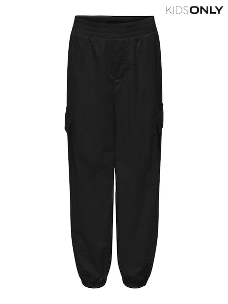 ONLY KIDS Elasticated Waist Cargo Black Trousers (B20280) | 107 LEI