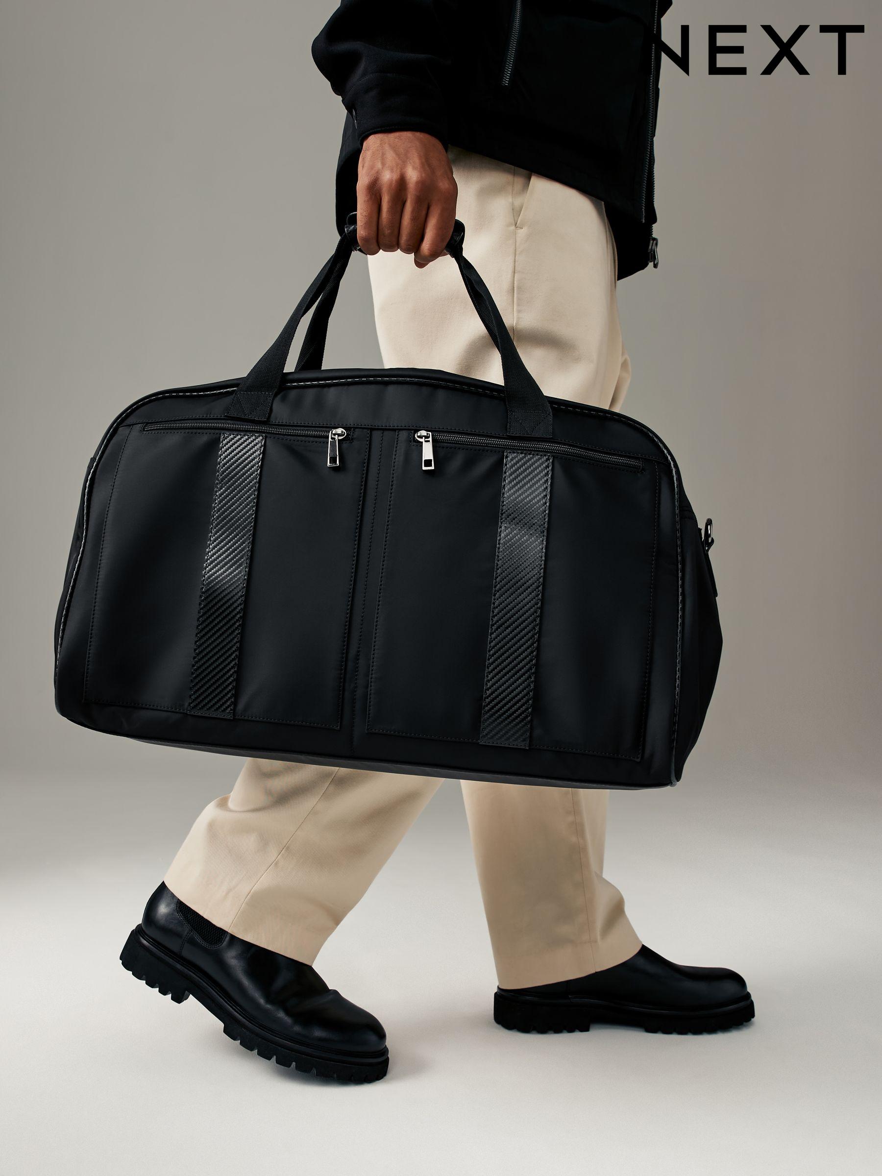 Plain black holdall shop