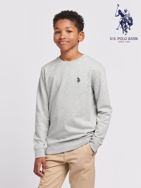U.S. Polo Assn. Grey Double Horsemen Boys Sweatshirt (B20319) | €54 - €64