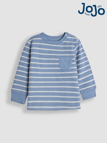 Jeansblau - Jojo Maman Bébé Streifen Top (B20327) | 22 €