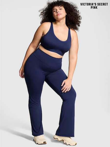 Victoria's Secret PINK Midnight Navy Blue Relay Compression Flared Leggings (B20377) | €25
