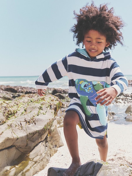 Boden Blue Turtle Appliqué Towelling Throw On (B20749) | € 15 - € 17