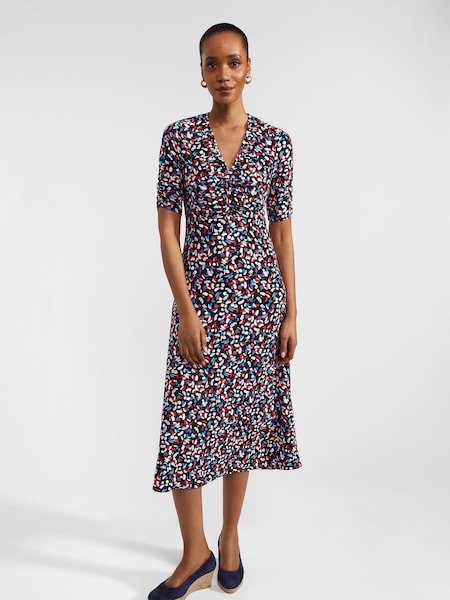 Hobbs Blue Petite Anela Dress (B20783) | €126