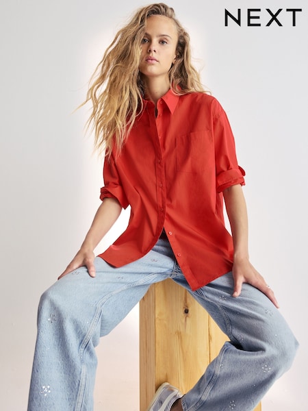 Red Oversized Shirt (B20830) | €6