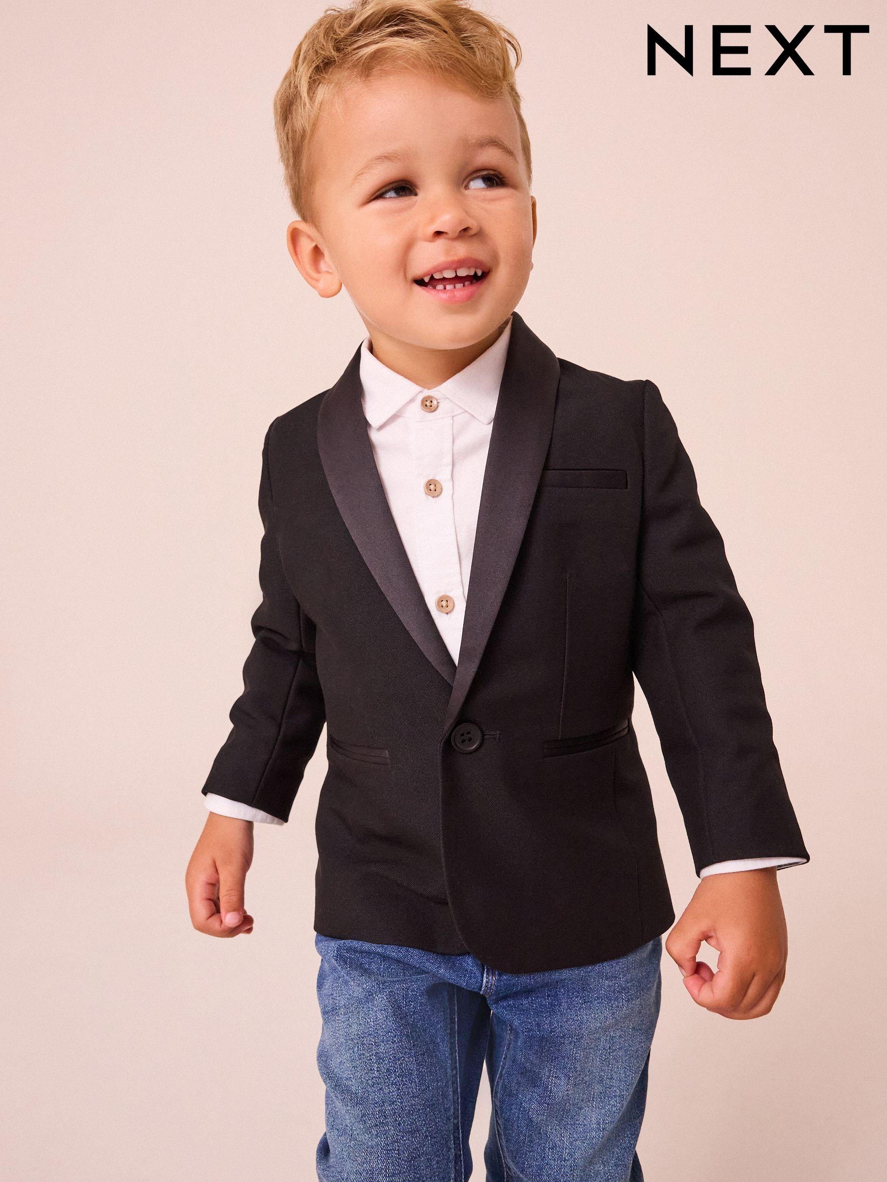 Black blazer for baby boy discount
