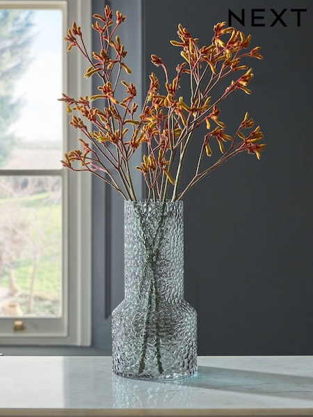 Medium Textured Glass Vase (B21257) | kr350