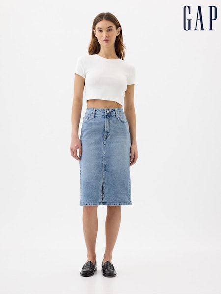 Gap Blue Denim Midi Skirt (B21298) | €18.50