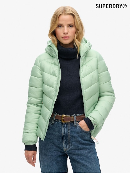 Superdry Green Hooded Fuji Padded Jacket (B21380) | €64