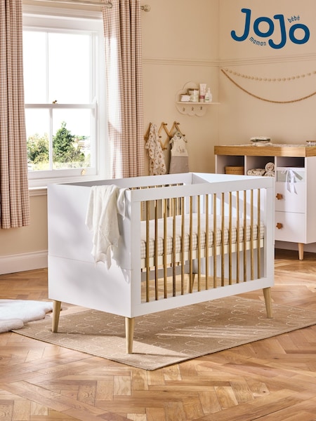 Jojo Maman Bébé White Asta Cot Bed (B21404) | €631
