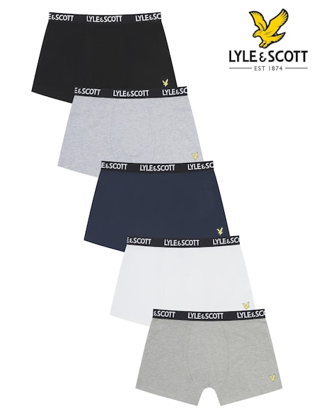 Lyle & Scott Boys Ned Underwear Trunks 5 Pack (B21677) | 50 €