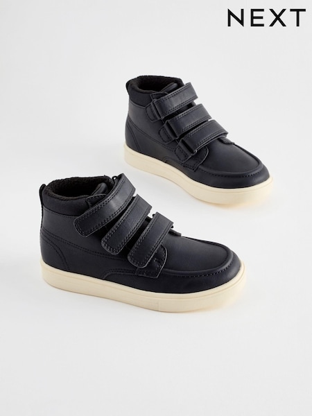 Noir - 3 Strap Fermeture par contact Smart Ankle Bottes (B21722) | € 22 - € 25
