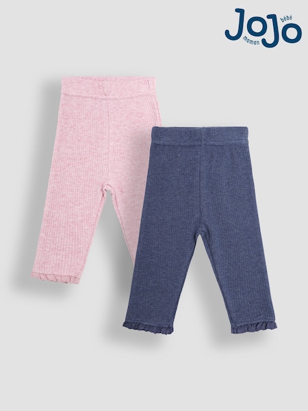 JoJo Maman Bébé 2-Pack Rib Leggings (B21853) | 25 € - 30 €