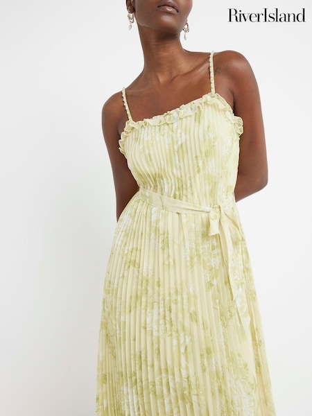 River Island Pleated Midi Dress (B21893) | €36