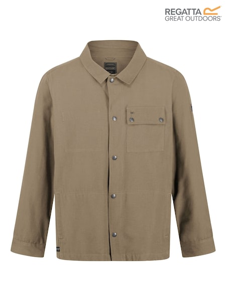 Regatta Brown 100% Cotton Jayden Cargo Shacket (B22106) | €35