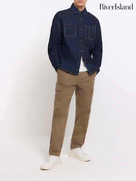 River Island Stone Cargo Trousers (B22316) | €63
