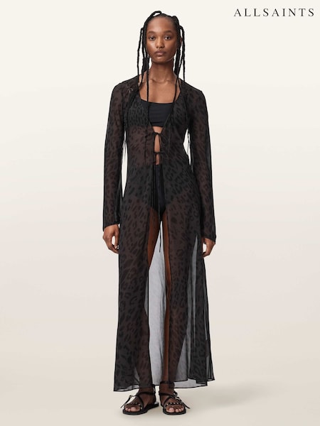 Black - Allsaints Zalia Maxi Dress