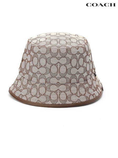 Coach Signature Jacquard Bucket Brown Hat (B22588) | 97 €