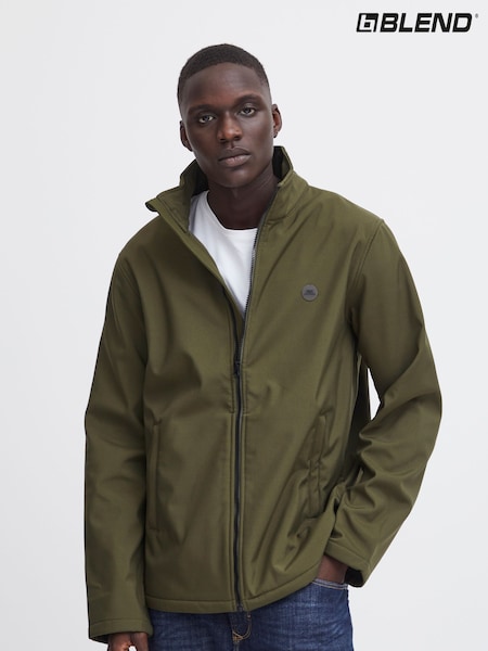 Grün - Blend Leichte Jacke mit Stehkragen (B22647) | 13 €