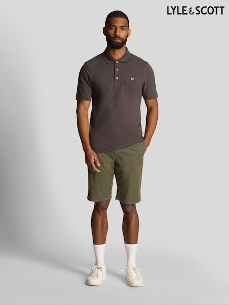 Lyle & Scott Olive Green Plain Polo Shirt (B22727) | €40