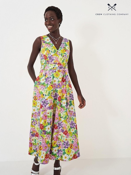 Crew Clothing Floral Printed Wrap Dress (B22731) | €51