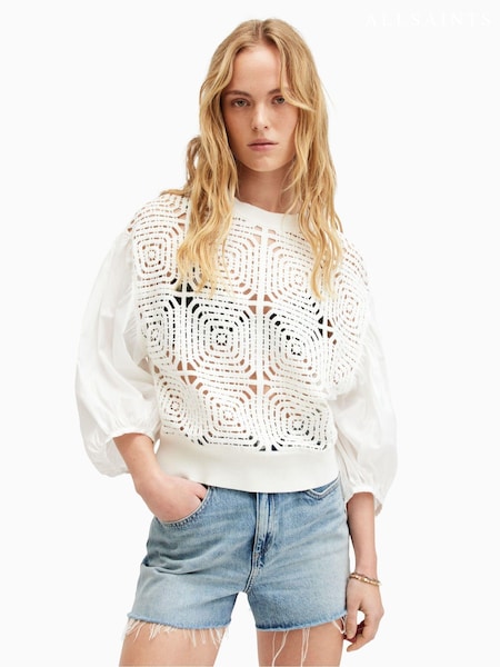 AllSaints White Sol Jumper (B22891) | €102