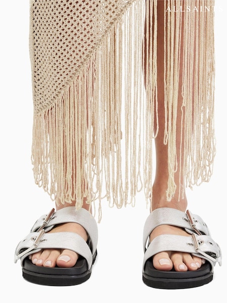 AllSaints Silver Sian Sandals (B23182) | €89
