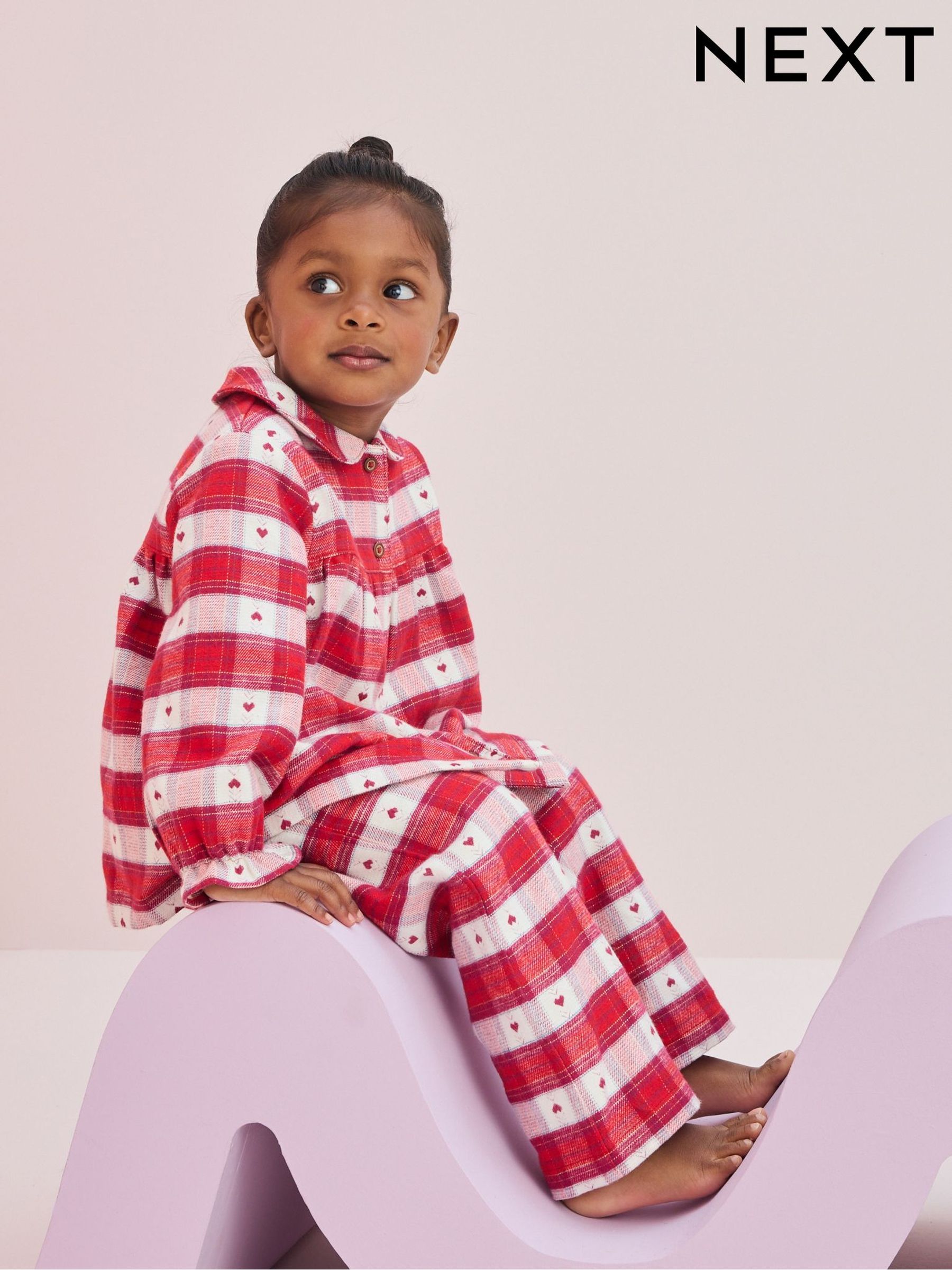 Girls Pyjamas Single Check Tartan Nightwear Next Singapore