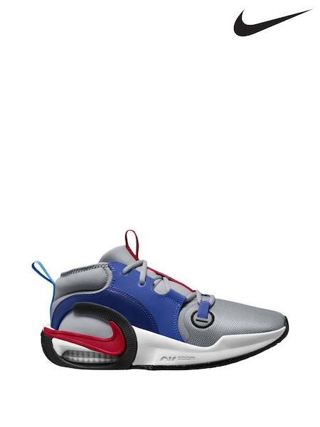 Nike Grey/Blue Junior Air Zoom Cross-Over 2 Trainers (B23364) | €40