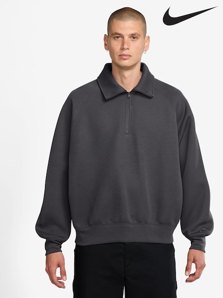 Nike Black Sportswear Tech Fleece Quarter Zip Top (B23377) | €102