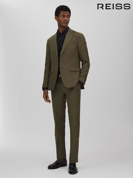 Oscar Jacobson Linen Double Breasted Blazer (B23522) | €529