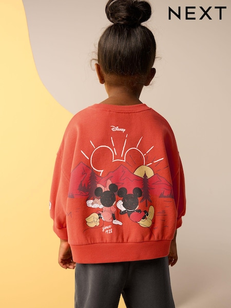 برتقالي - Disney Sweatshirt and Wide Leg Joggers Set (3mths-7yrs) (B23524) | ‏76 ر.ق. - ‏90 ر.ق.