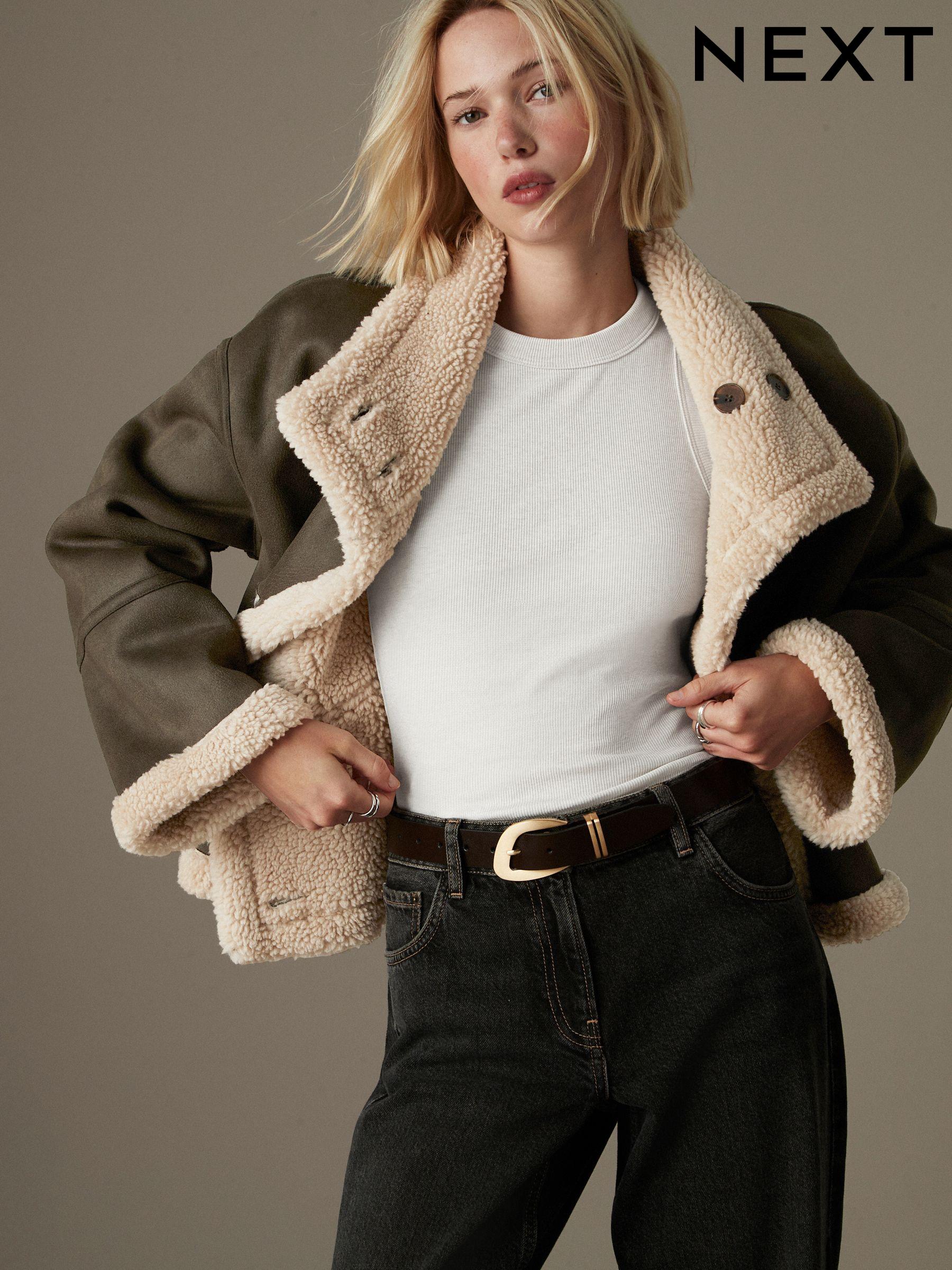 Women s Teddy Borg Coatsandjackets Next Kazakhstan