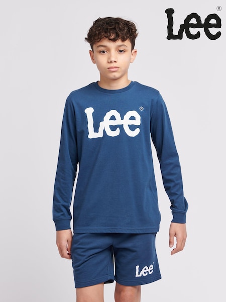 أزرق Sky - Lee Boys 100% Cotton Wobbly Graphic Long Sleeve T-Shirt (B23593) | ‏116 د.إ.‏ - ‏ 140‏ د.إ.