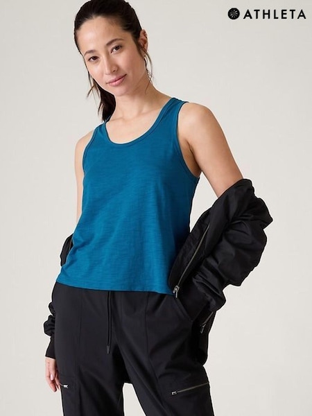 Athleta Blue Essential Tank Top (B24015) | €13.50